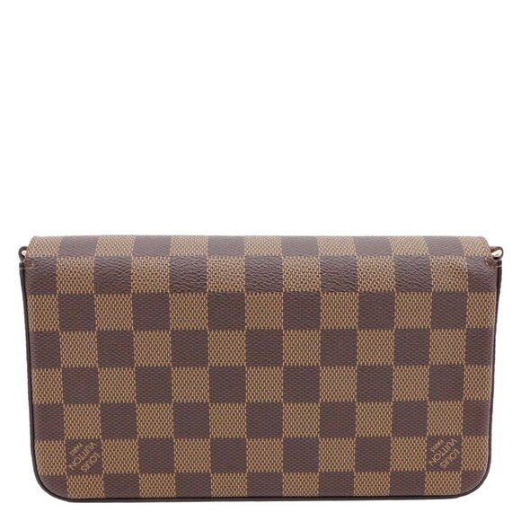 Louis Vuitton  Felicie Pochette Damier Ebene Crossbody Bag Brown - Picture 5 of 13